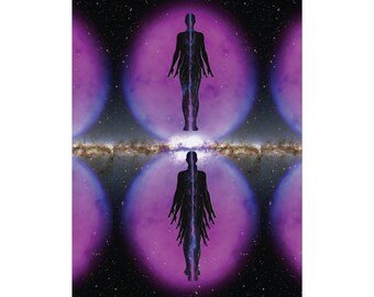Gamma Bubble Space Art Print: Metaphysical Galaxy Wall Decor