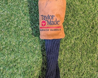 Funda para palo de golf TaylorMade Bubble Iron de gamuza, estilo vintage.