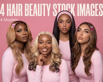 Hair Beauty Stock Photos | Diverse Models, 4K HDR (Digital Download)
