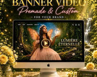Animated Website Hero Banner Video | Lash Brand Premade + Custom | Eyelash Extension Business | Cinematic MP4