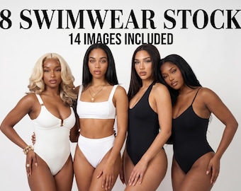Swimwear Stock Photos, Bikini Model Photos for Boutique Branding & Social Media Content, Fashion Instagram Posts