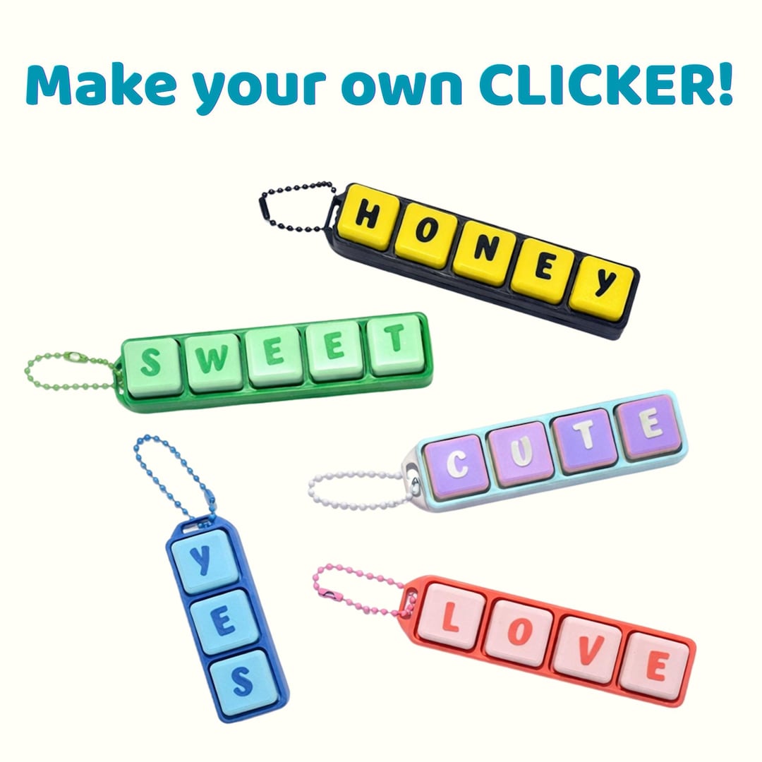 Make Your Own Clicker | Personalised Name Keychain | Custom Keychain ...