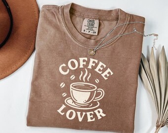 Coffee Lover Shirt - Retro Coffee Graphic Tee - Vintage Espresso Brown T-Shirt - Barista Gift - Cute Coffee Shirt