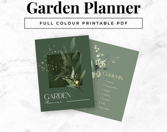 Planner Botanischer Garten | Druckbares PDF, Crop Tracker