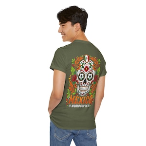 Sugar Skull Mexico World Cup Tee | Day of the Dead Football Shirt image 6