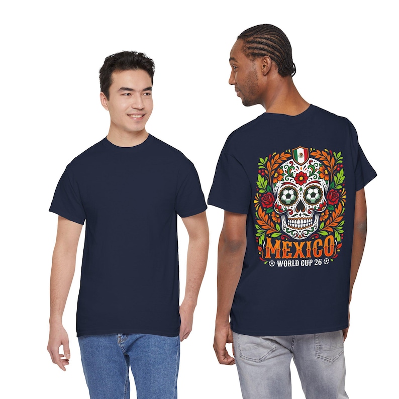Sugar Skull Mexico World Cup Tee | Day of the Dead Football Shirt image 13