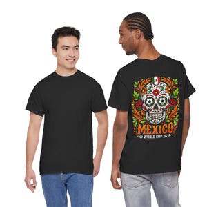 Sugar Skull Mexico World Cup Tee | Day of the Dead Football Shirt image 7