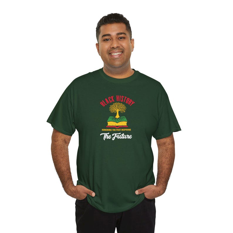 Black History The Future Tee | Afro Tree, Book Stack image 8