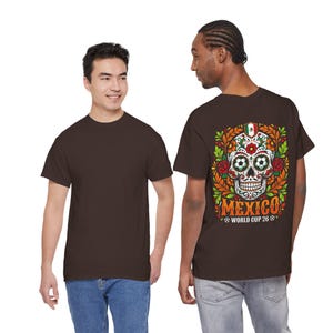 Sugar Skull Mexico World Cup Tee | Day of the Dead Football Shirt image 9