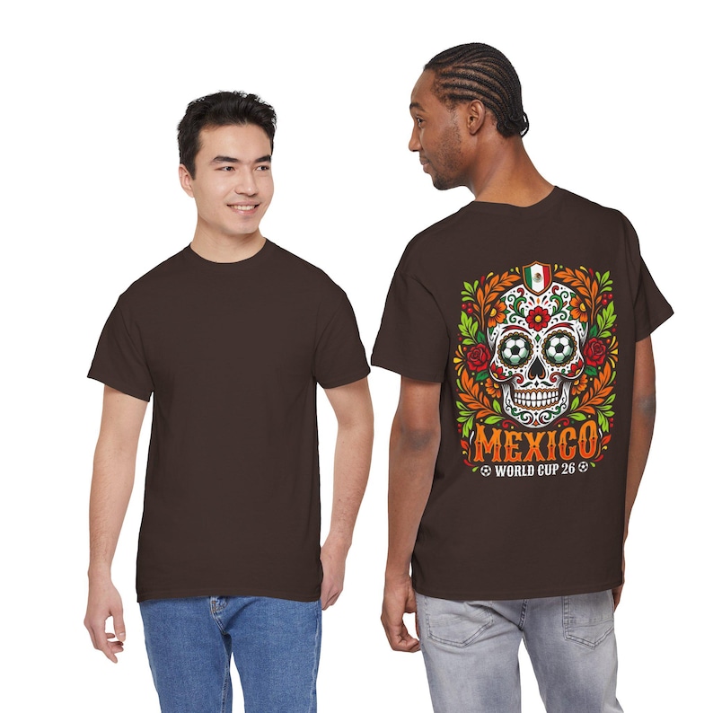 Sugar Skull Mexico World Cup Tee | Day of the Dead Football Shirt image 9