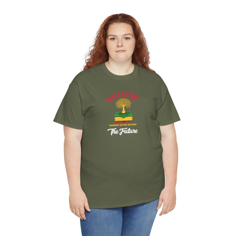 Black History The Future Tee | Afro Tree, Book Stack image 7