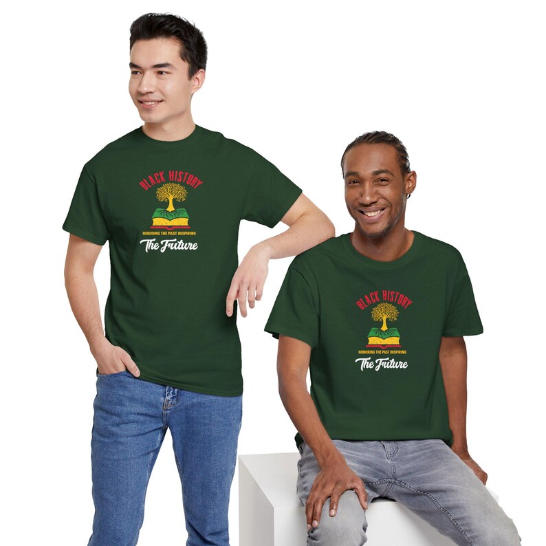 Black History The Future Tee | Afro Tree, Book Stack image 16
