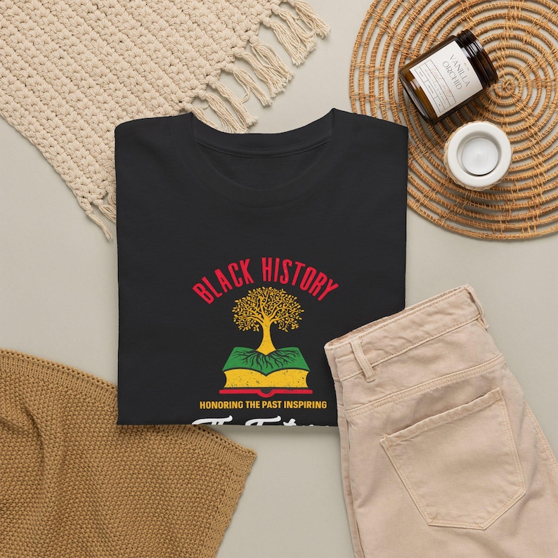Black History The Future Tee | Afro Tree, Book Stack image 1