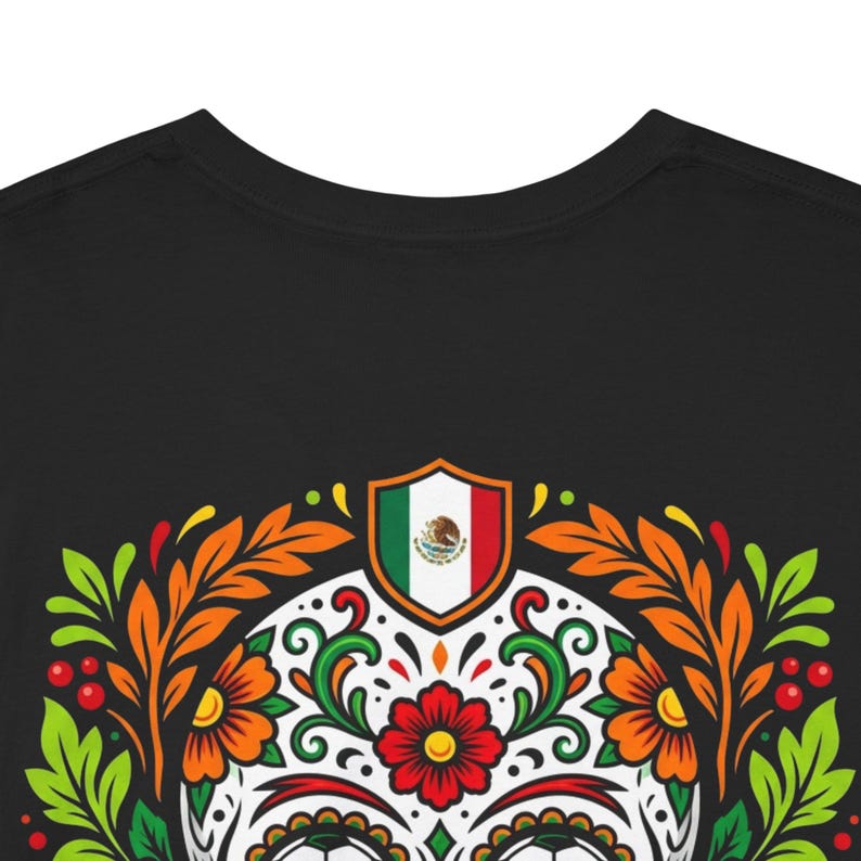 Sugar Skull Mexico World Cup Tee | Day of the Dead Football Shirt image 2