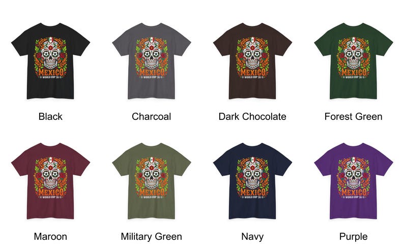 Sugar Skull Mexico World Cup Tee | Day of the Dead Football Shirt image 16