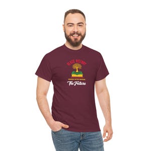 Black History The Future Tee | Afro Tree, Book Stack image 5