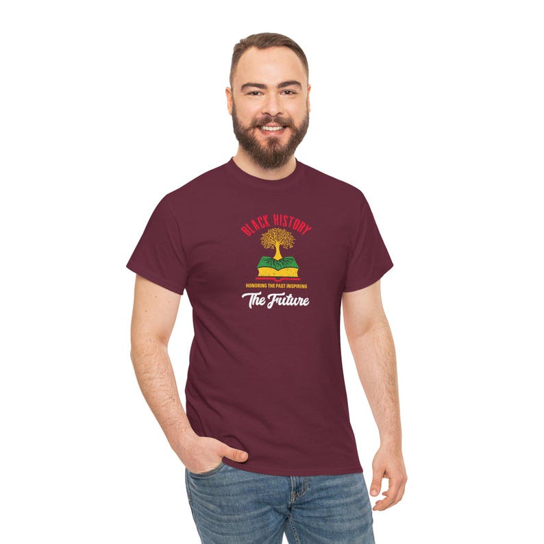 Black History The Future Tee | Afro Tree, Book Stack image 5