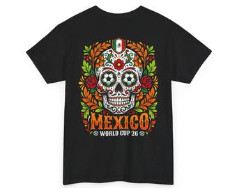Sugar Skull Mexico World Cup Tee | Day of the Dead Football Shirt