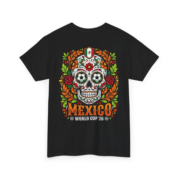 Sugar Skull Mexico World Cup Tee | Day of the Dead Football Shirt