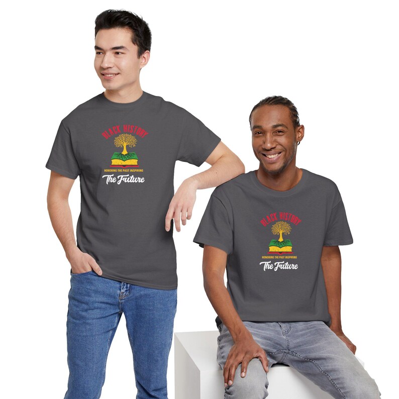 Black History The Future Tee | Afro Tree, Book Stack image 17