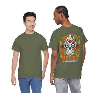 Sugar Skull Mexico World Cup Tee | Day of the Dead Football Shirt image 10
