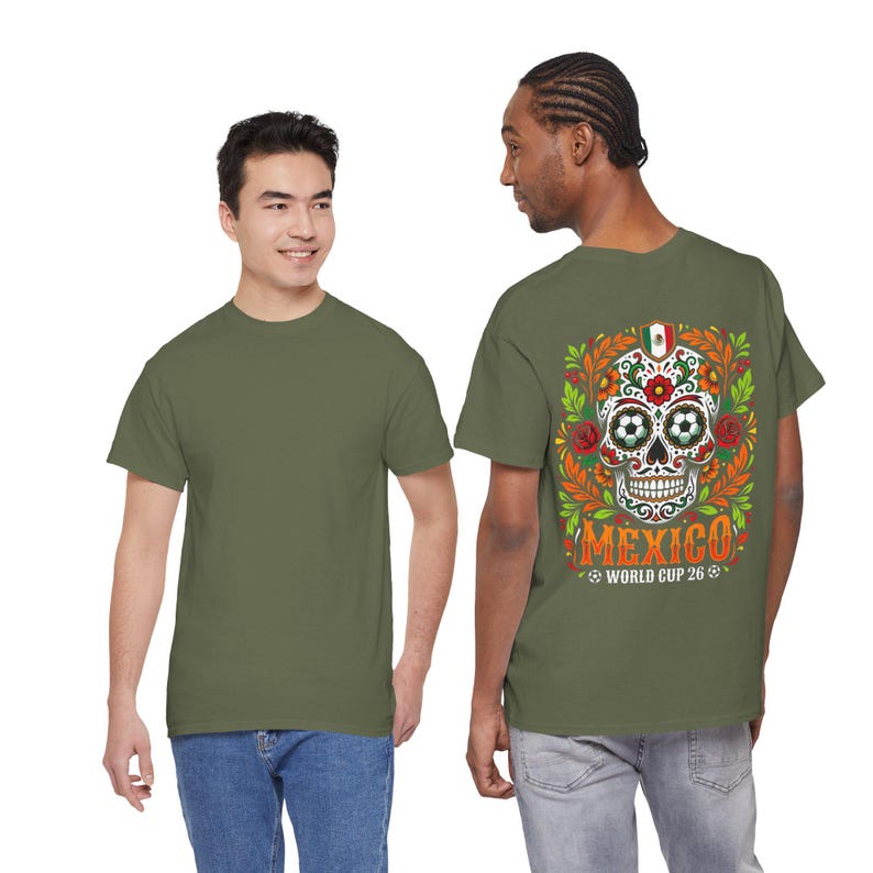 Sugar Skull Mexico World Cup Tee | Day of the Dead Football Shirt image 10