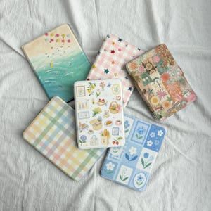 Cute Pastel Kindle Detachable Clear Acrylic Case With Strap, Girly Kobo Cover, Magnetic Removable E-Reader Protector, Aesthetic Gifts