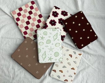 Detachable Magnetic Kindle Case with Clear Back, Double-Sided Strong Magnet Kobo Clara/Libra Cover, Floral & Cute Pattern Ereader Case