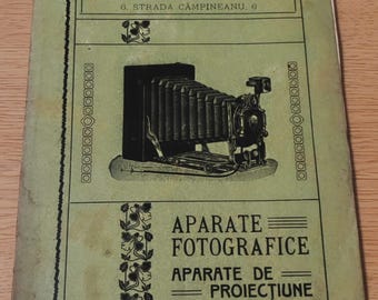 Camera Advertising Magazine from the 1930s - Romanian Photo Catalog