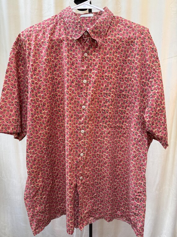 Men’s Patterned Shortsleeve Buttondown (Size XL) - image 4