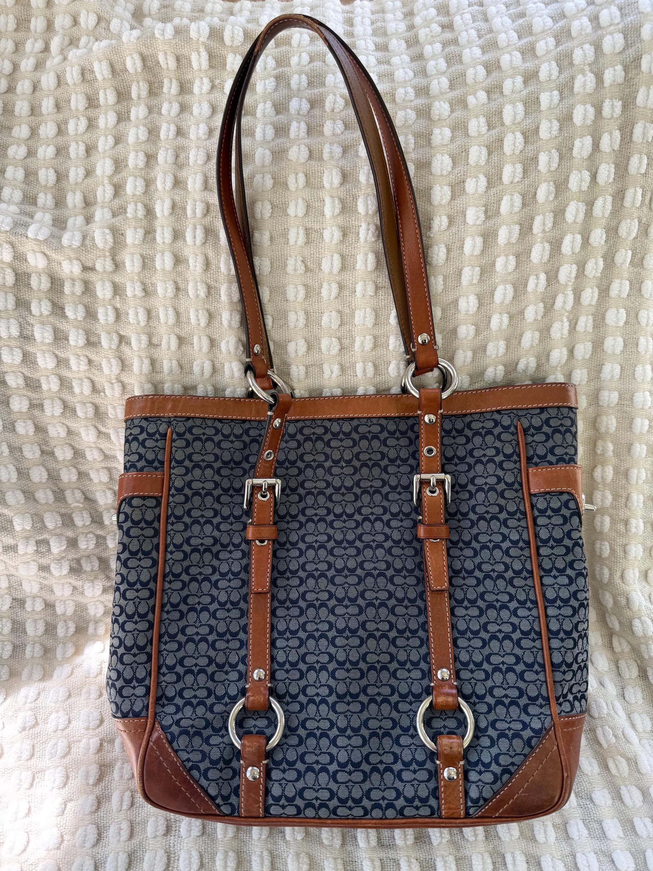 Y2k Vintage Coach Gallery Turn Lock Tote - Etsy