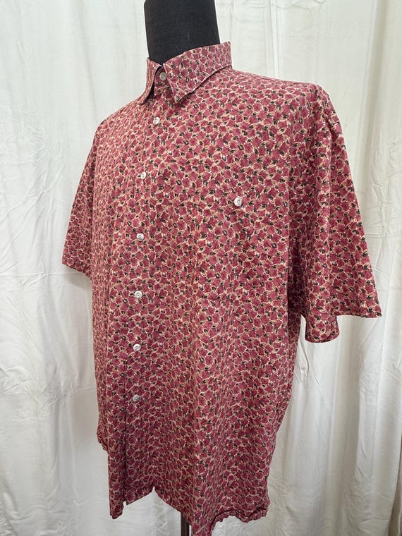 Men’s Patterned Shortsleeve Buttondown (Size XL) - image 2