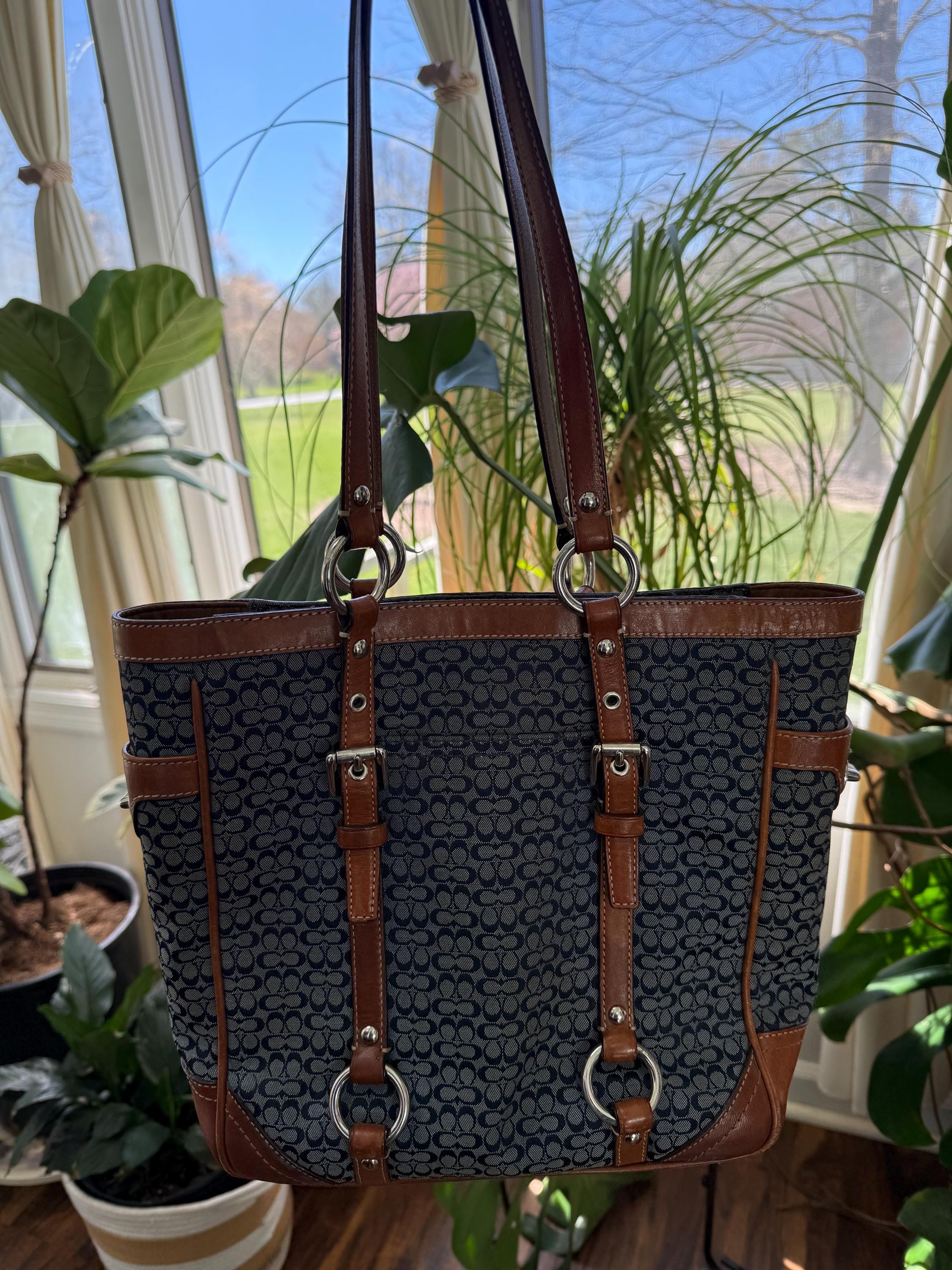 Y2k Vintage Coach Gallery Turn Lock Tote - Etsy