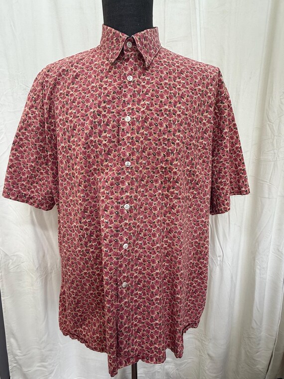 Men’s Patterned Shortsleeve Buttondown (Size XL) - image 1