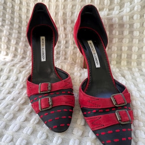Zapatos de tacón d'Orsay de Manolo Blahnik, modelo vintage de 1991. imagen 3