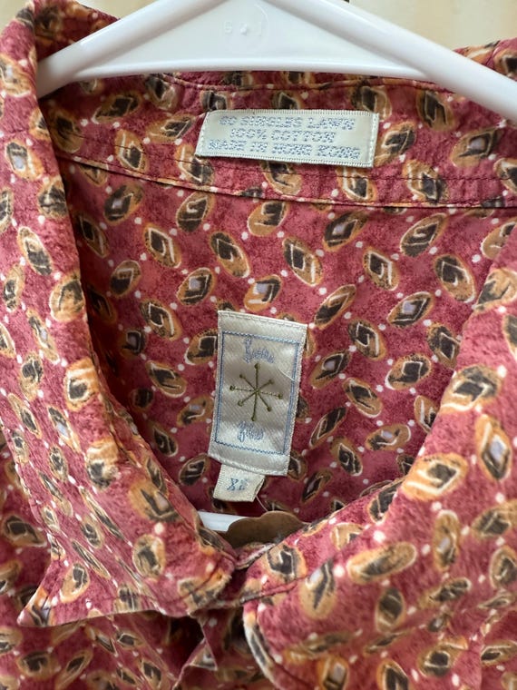 Men’s Patterned Shortsleeve Buttondown (Size XL) - image 3