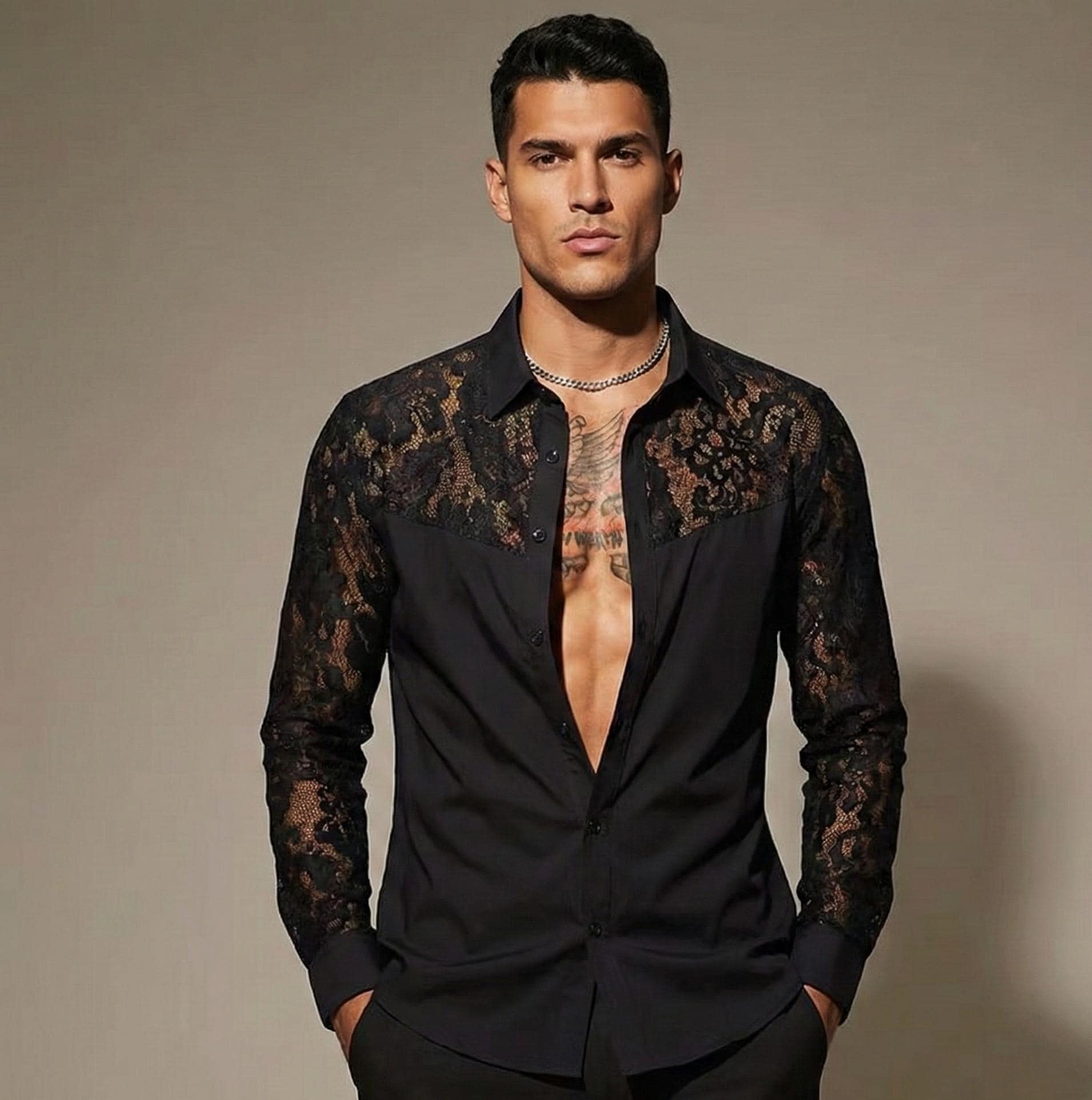 Champagne Dress Shirt for Men