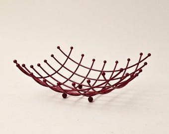 Ehlén Johansson for Ikea, Trådig Metal Fruit Bowl, Fruit Basket or