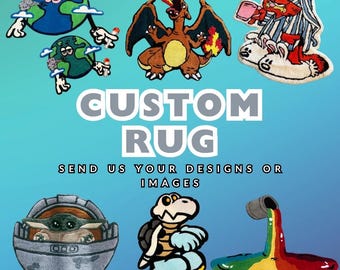 Custom Hang Tufted Rug | Personalized Anime Carpet | Handmade bedroom Rugs | Area Rugs | Anime Rugs