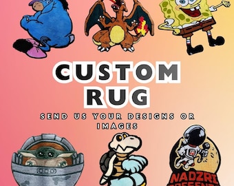 Custom Hang Tufted Rug | Personalized Anime Carpet | Handmade bedroom Rugs | Area Rugs | Anime Rugs