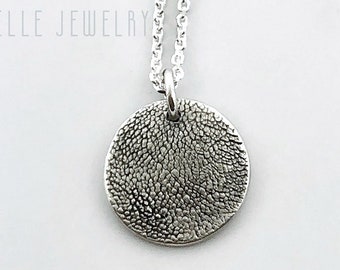 Custom Dog Paw Print Necklace: Fine Silver Pet Keepsake