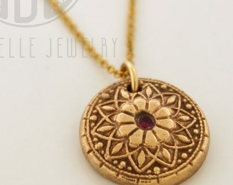 Fingerprint Mandala • thumb print or finger print mandala jewelry