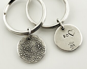 Pet paw print keyring **from photo**