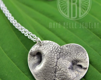 Dog nose print jewelry •  Dog nose print necklace • custom dog print jewelry • dog or puppy nose print keepsake