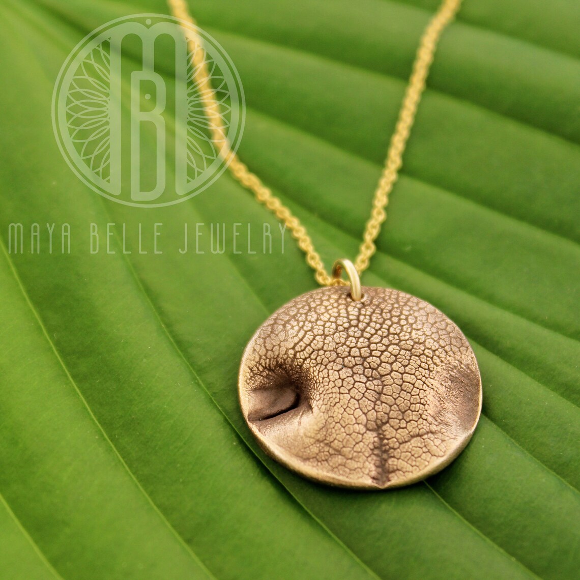 Gold Dog Nose Print Charm Necklace Custom Dog Nose Print Etsy