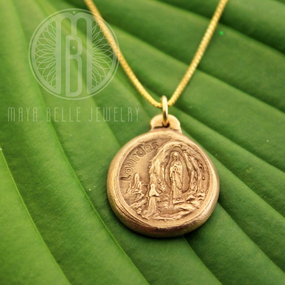 Our Lady of Lourdes Medallion Lourdes 