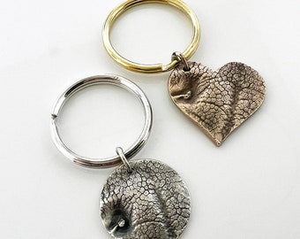 Pet nose print keepsake keyring