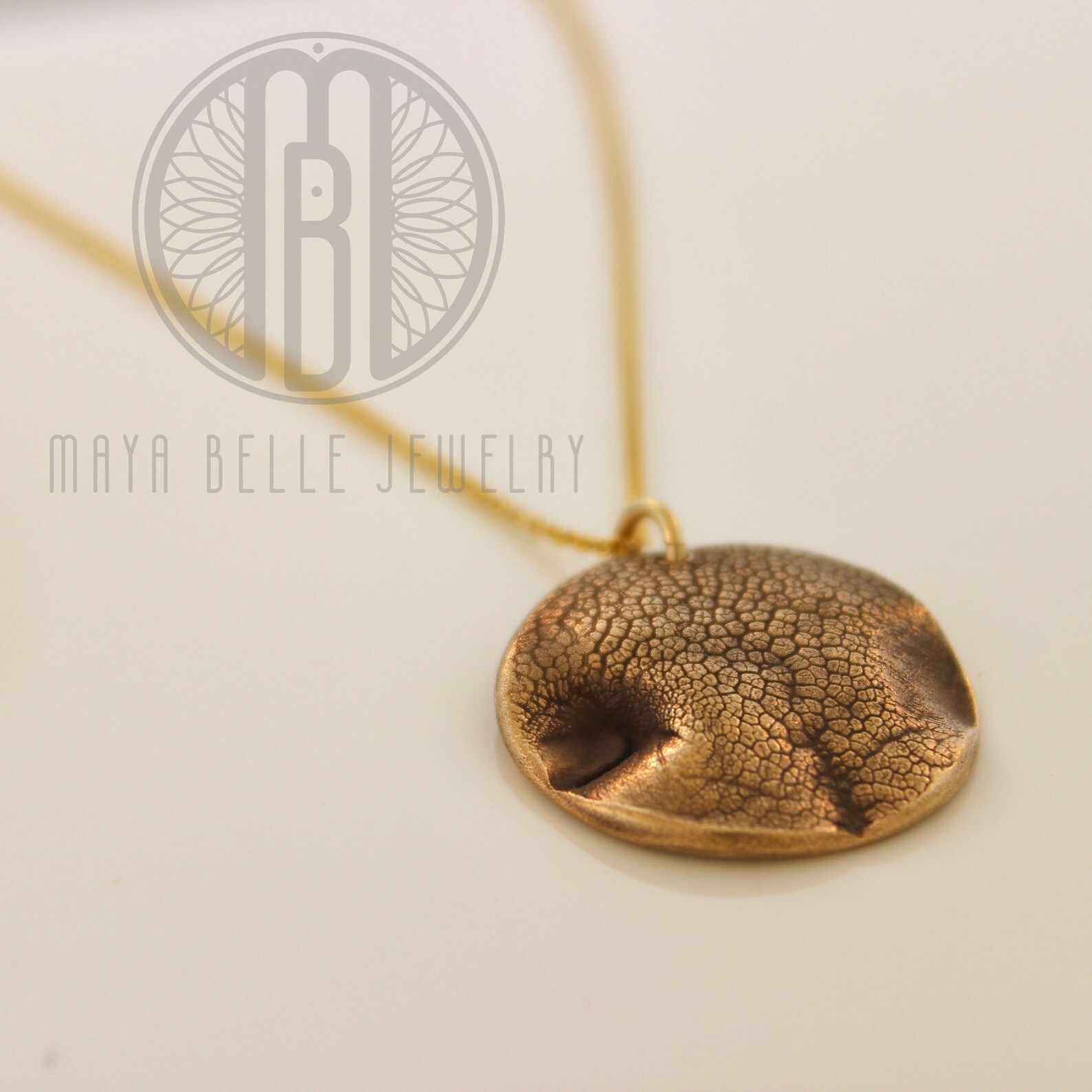 Gold Dog Nose Print Charm Necklace Custom Dog Nose Print Etsy