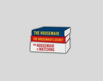 Housemaid Trilogy inspired Sticker: Freida McFadden Book Stack, Waterproof Vinyl
