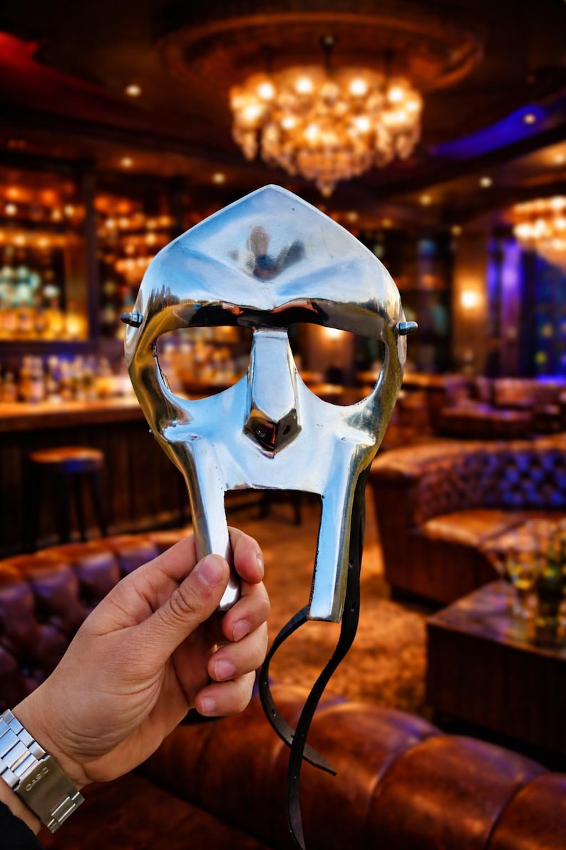 Steel Face Armor Mask | Hand-Forged Medieval Style Metal Mask for Costume, Display & Collectors